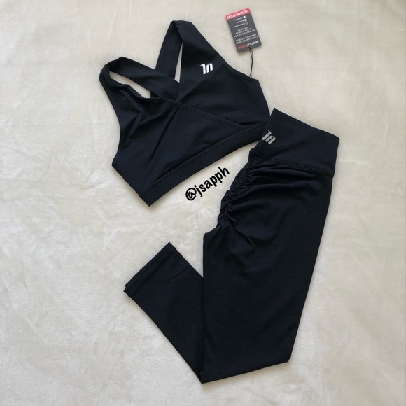 Muscle Nation Pants - MN Athletic Wear Set (2 pieces) - Black